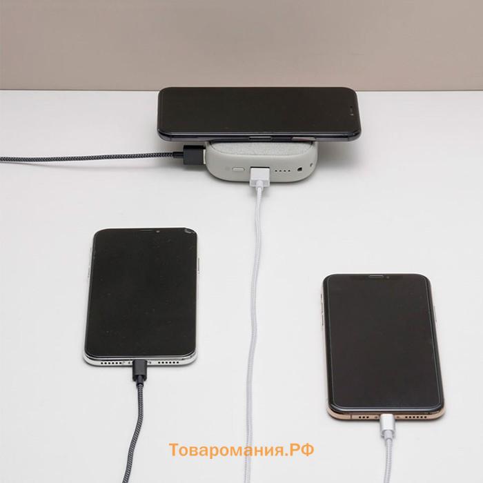 Внешний аккумулятор Solove W5, 10000мАч, 2.4А, 2 USB, беспроводная зарядка, белый