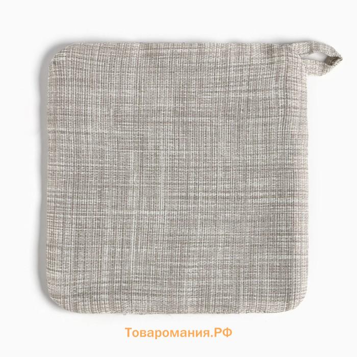 Набор кухонный  "Душевная кухня": варежка 20х28 см, прихватка 19х19 см, 50% хлопок, 50% п/э