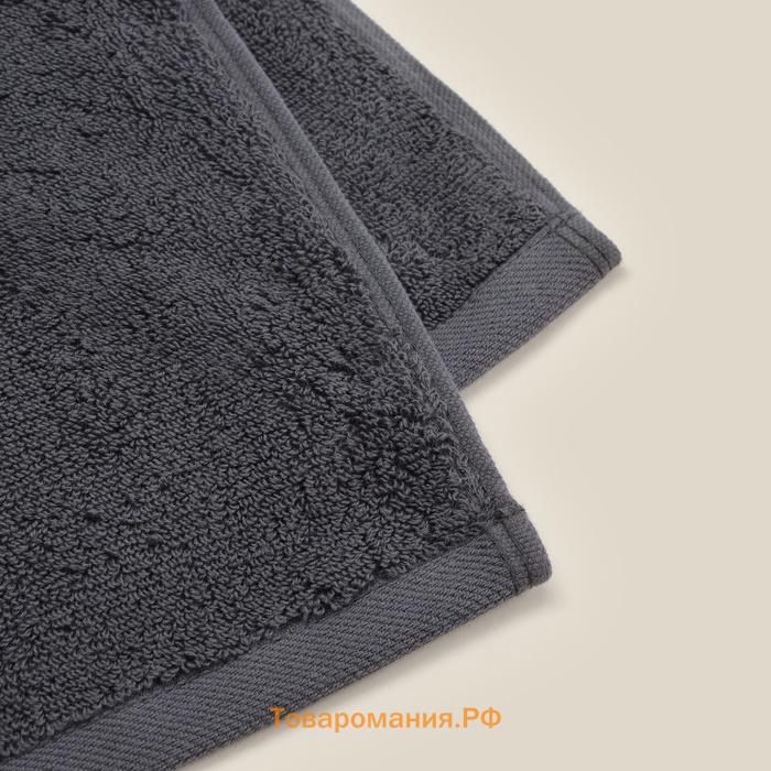 Полотенце махровое SL HOME: Basic "Гри Сандре" 100х180 см, 100% хлопок, 530 г/м2