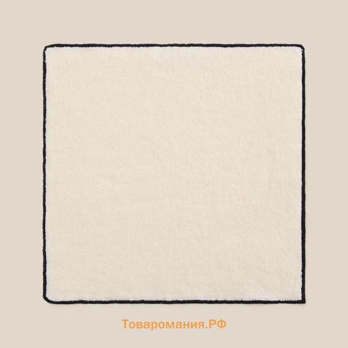 Набор салфеток SL HOME: Black Frame "Айвори" 30х30 см - 3 шт., 100% хлопок, 470 г/м2