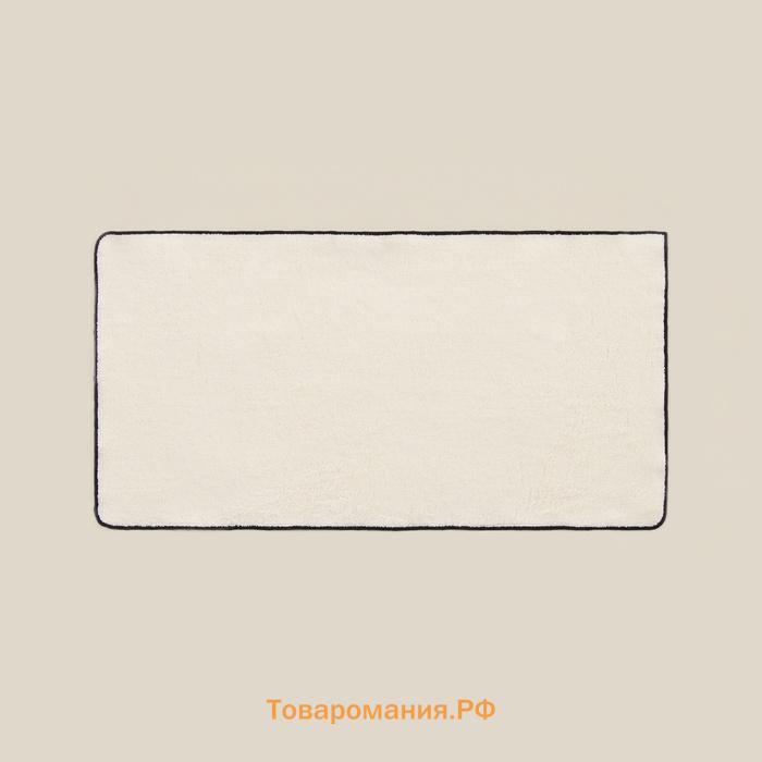 Полотенце махровое SL HOME: Black Frame "Айвори" 100х180 см, 100% хлопок, 470 г/м2