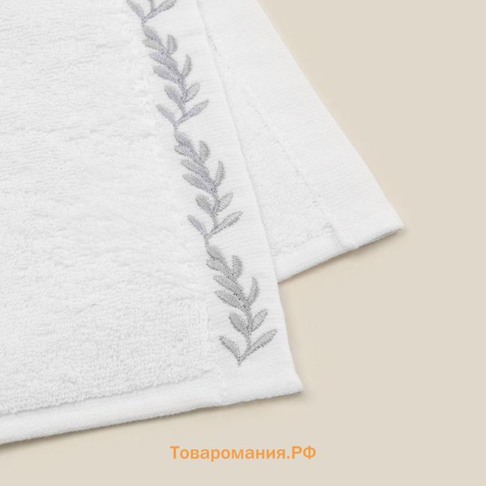 Полотенце махровое SL HOME: Floral "Блан де Блан" 90х150 см, 100% хлопок, 550 г/м2