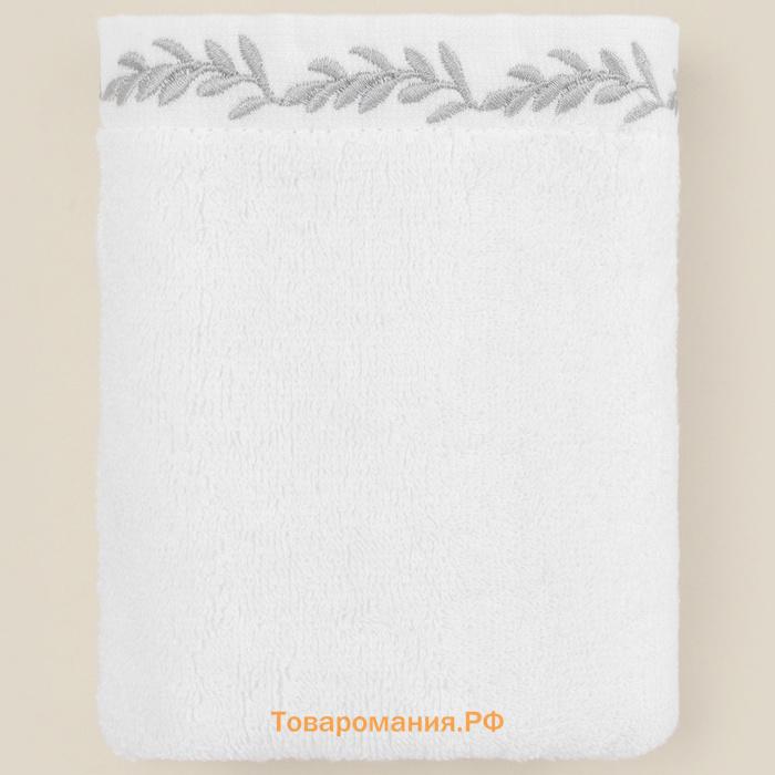 Полотенце махровое SL HOME: Floral "Блан де Блан" 90х150 см, 100% хлопок, 550 г/м2