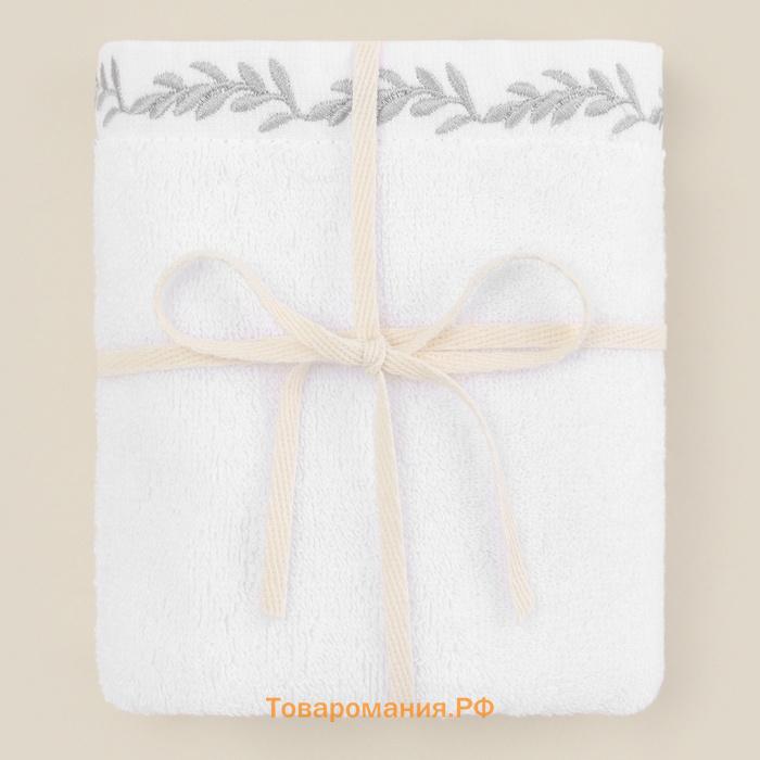 Полотенце махровое SL HOME: Floral "Блан де Блан" 90х150 см, 100% хлопок, 550 г/м2