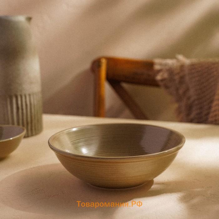 Салатник SL Home «Песчаный бриз», 1 л, фарфор, бежевый