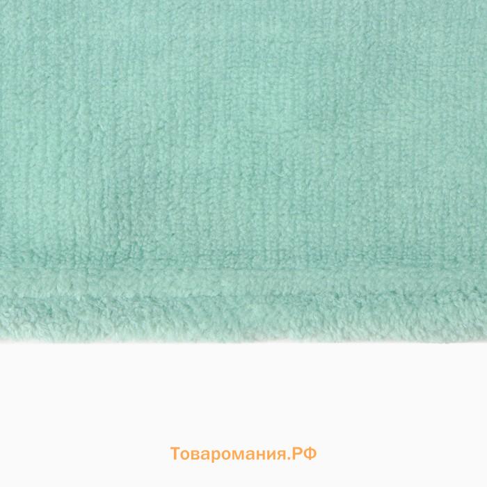 Плед  цв.мятный 150*200 см,100% п/э, корал-флис 220 гр/м2
