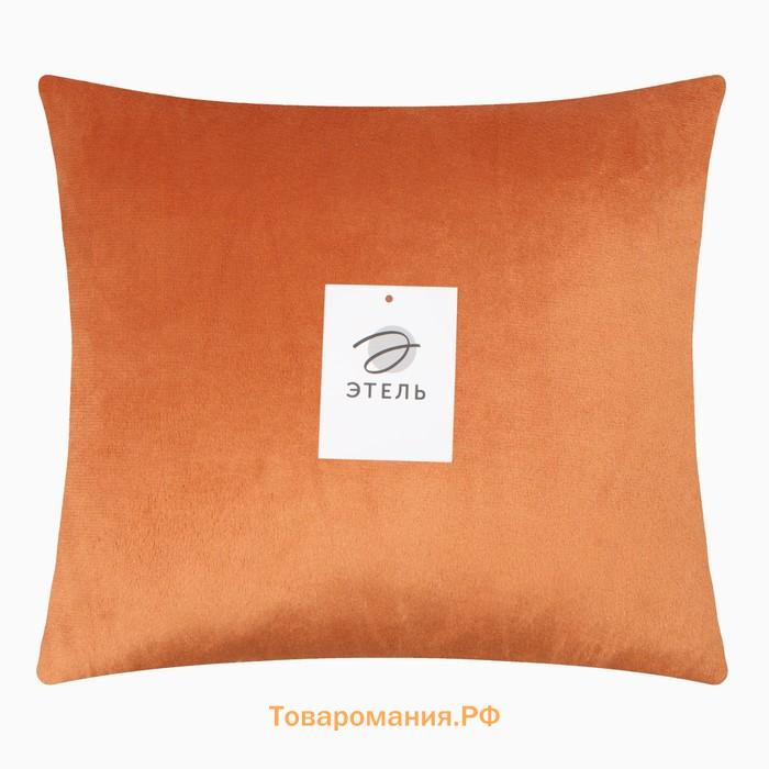 Подушка декоративная  цв. терракотовый, 30*30см, велюр