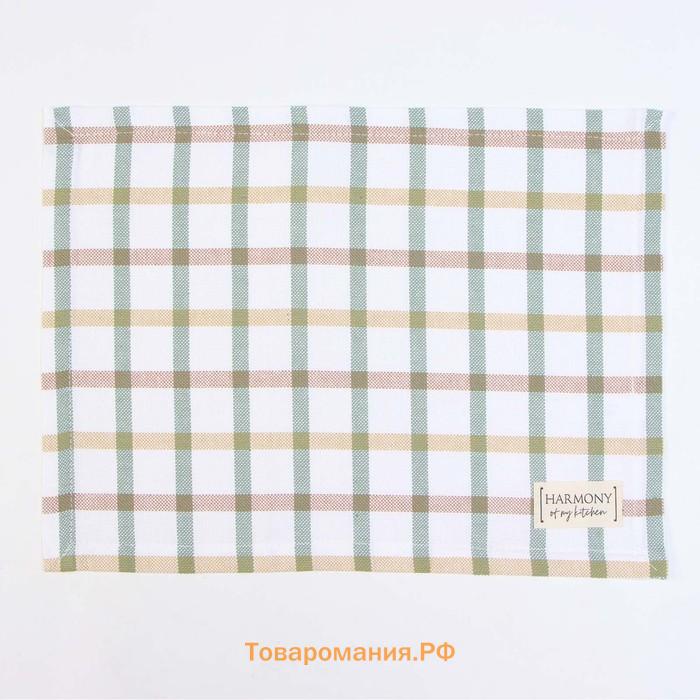 Салфетка  Harmony 30х40см, 100% хл, рогожка 186 г/м2