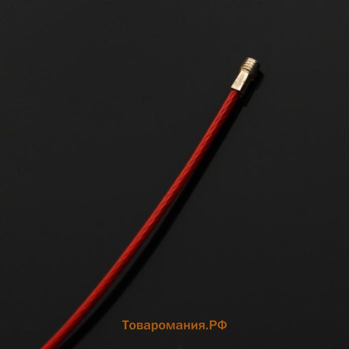 Брелок для ключей TORSO, стальной трос, 25 см, красный