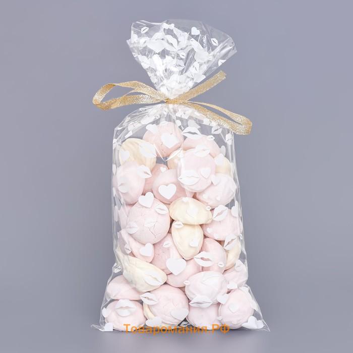Пакет фасовочный БОПП, «Поцелуи» 15×30 см