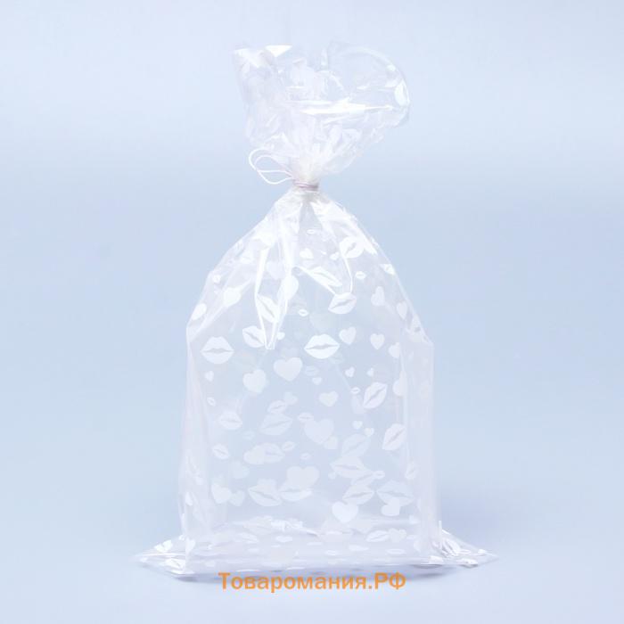 Пакет фасовочный БОПП, «Поцелуи» 20×35 см