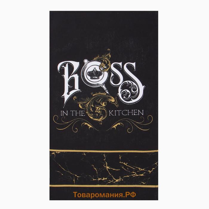 Набор кухонных полотенец «» Boss Best man, 35×60 см-2 шт., 100% хлопок