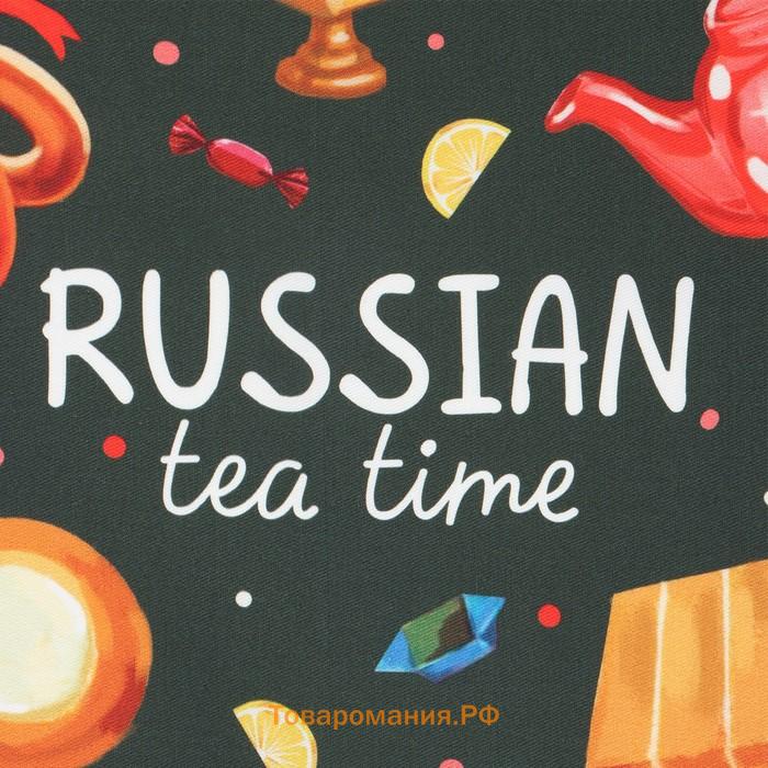 Полотенце  "Самовар" 40х73 см, 100% хл, саржа 190 г/м2