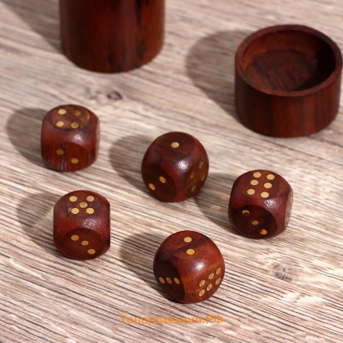 Кубики игральные «Море», дерево, латунь