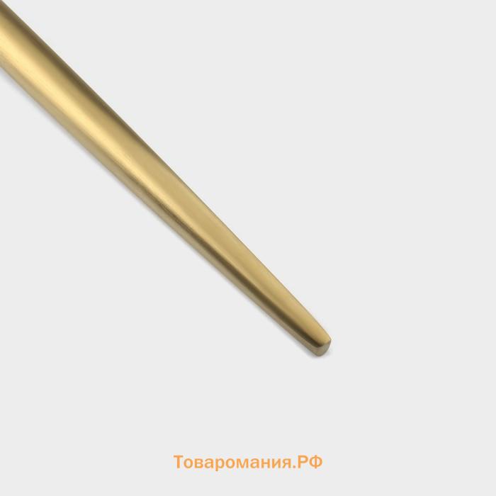 Набор вилок столовых Magistro «Фолк», h=22 см, 6 шт., нержавеющая сталь, золотистые