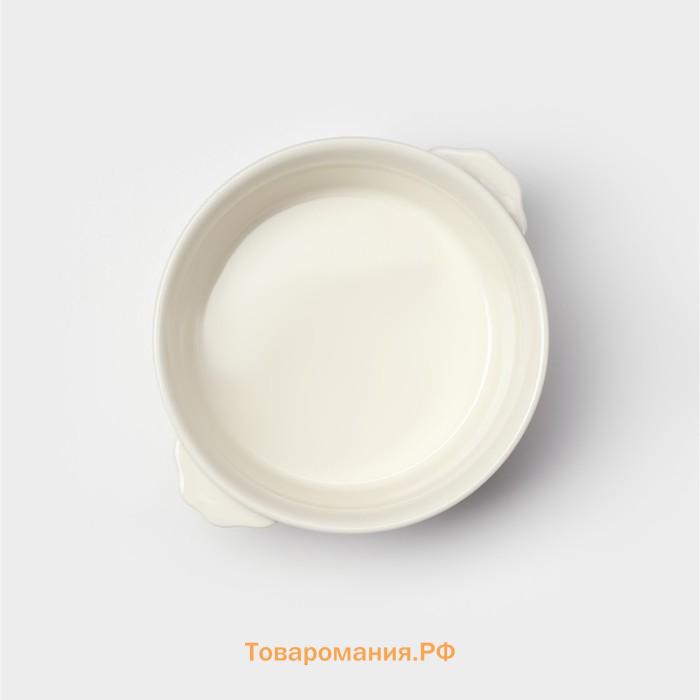 Салатник Magistro Whitewarm, 500 мл, 15×12.5×6 см, фарфор, белый