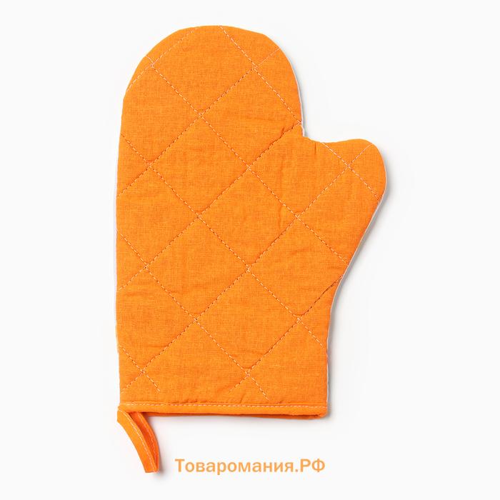 Набор кух.  "Весна": варежка 20х28 см, прихватка 17х17 см, 35% хл, 65% пэ