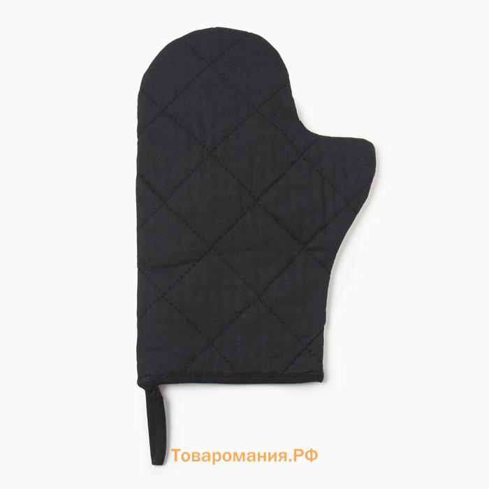 Набор кухонный  "Сладкой жизни": варежка 20х28 см, прихватка 17х17 см, 35% хлопок, 65% п/э