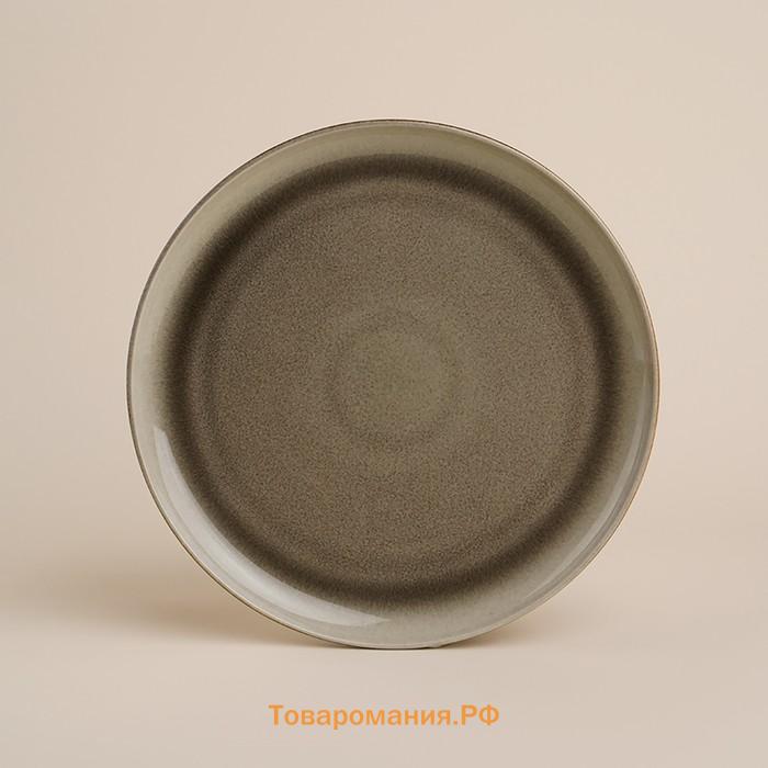Тарелки SL Home «Мольвено», d=27 см, фарфор, набор 2 шт., зелёные