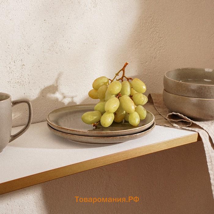 Тарелки SL Home «Мольвено», d=27 см, фарфор, набор 2 шт., зелёные