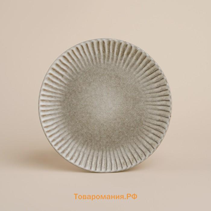 Тарелки SL Home «Монти», d=27 см, набор 2 шт., фарфор, серые