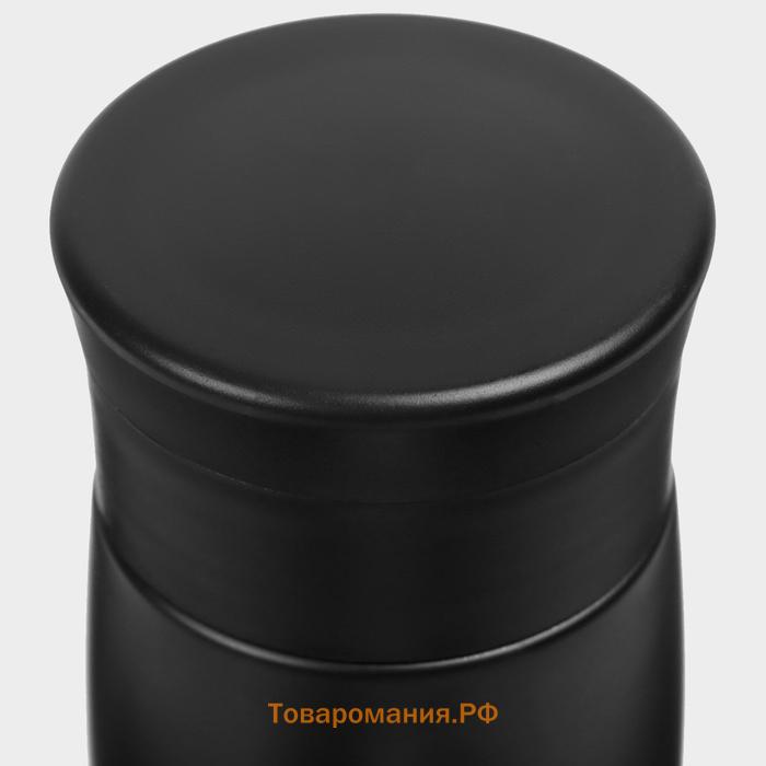 Термос с рисунком «Сила духа», 500 мл, чёрный