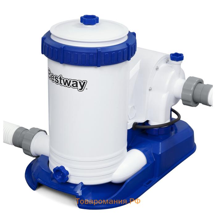 Бассейн каркасный Bestway Steel Pro Max 561FM, 610×132 см, фильтр-насос, лестница, тент, круглый