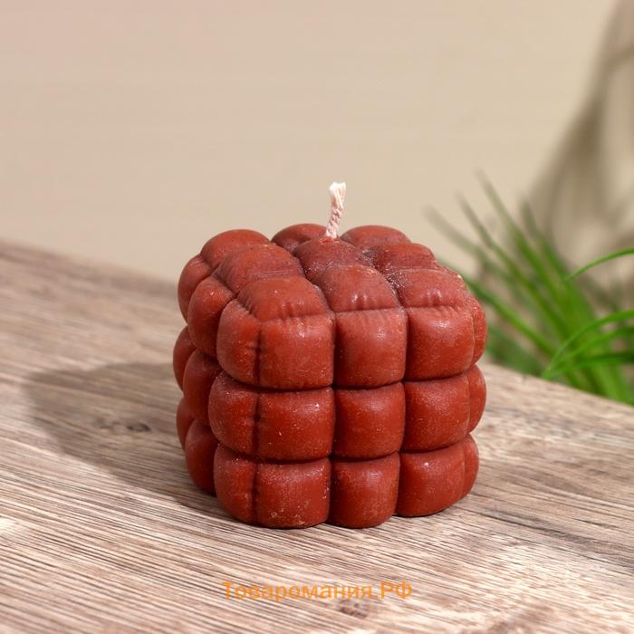 Свеча «Шоколад», 6×6×6 см, соевый воск, МИКС