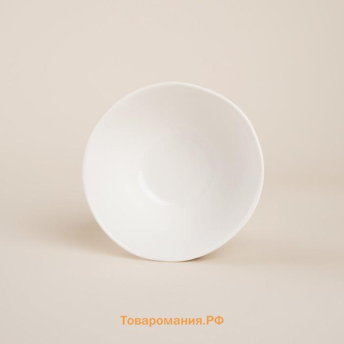 Салатники SL Home «Милый дом», 250 мл, d=12 см, фарфор, набор 2 шт., белые