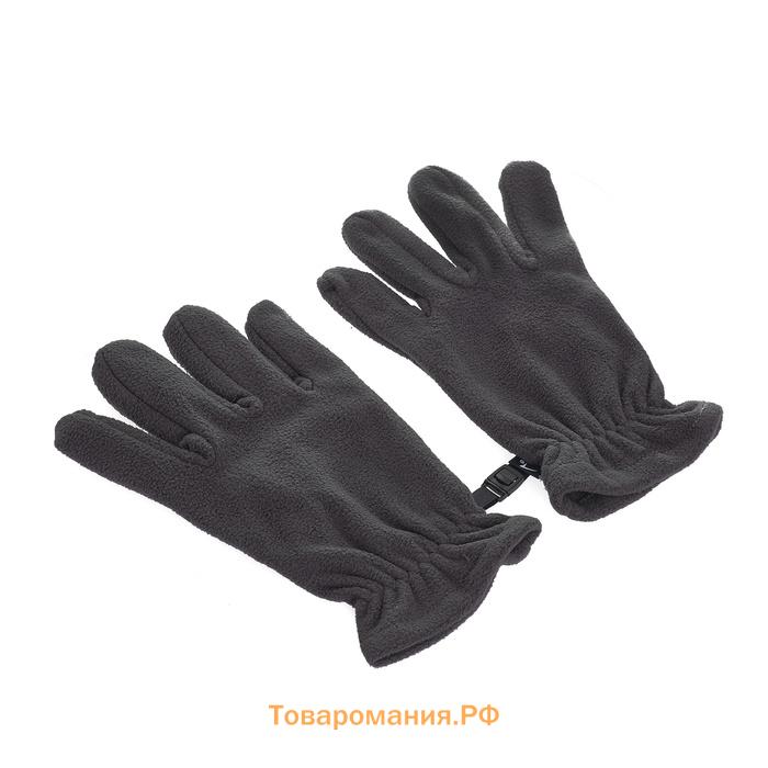 Перчатки флисовые ONLYTOP, серые, размер L-XL