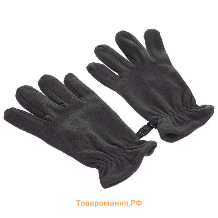 Перчатки флисовые ONLYTOP, серые, размер S-M