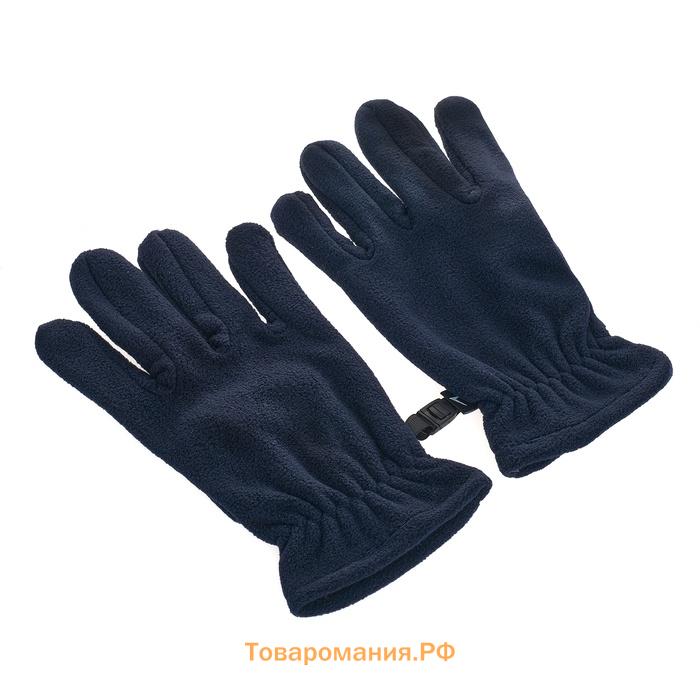 Перчатки флисовые ONLYTOP, синие, размер L-XL