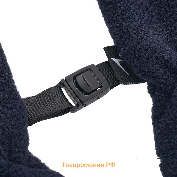 Перчатки флисовые ONLYTOP, синие, размер L-XL