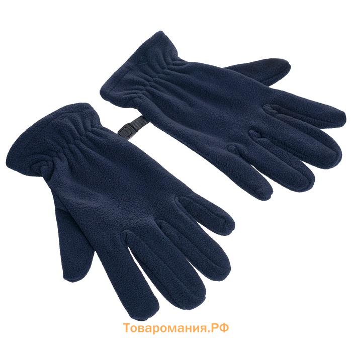 Перчатки флисовые ONLYTOP, синие, размер S-M
