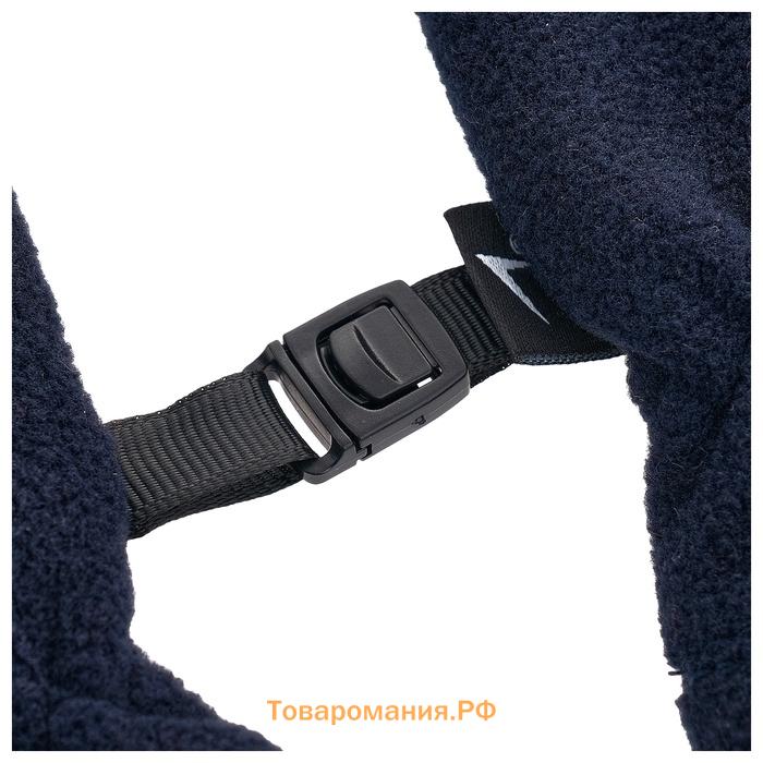 Перчатки флисовые ONLYTOP, синие, размер S-M
