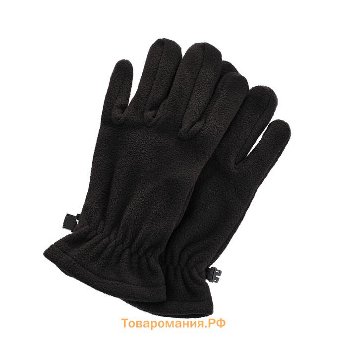 Перчатки флисовые ONLYTOP, чёрные, размер L-XL