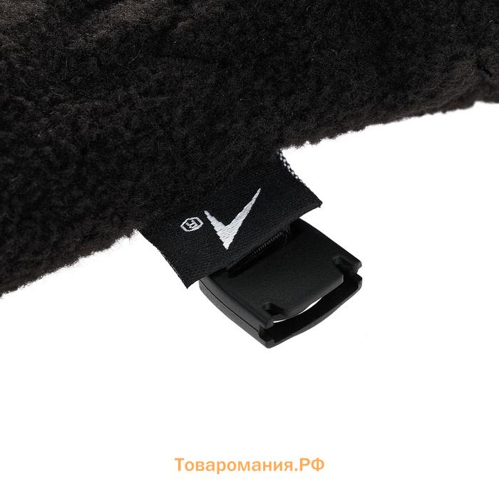 Перчатки флисовые ONLYTOP, чёрные, размер L-XL