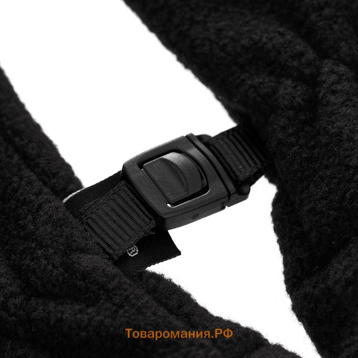 Перчатки флисовые ONLYTOP, чёрные, размер L-XL