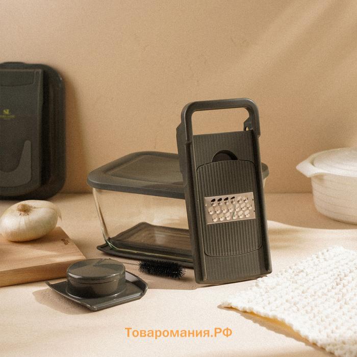 Овощерезка универсальная SL Home «Оливковая роща», 9 в 1, стекло, оливковая