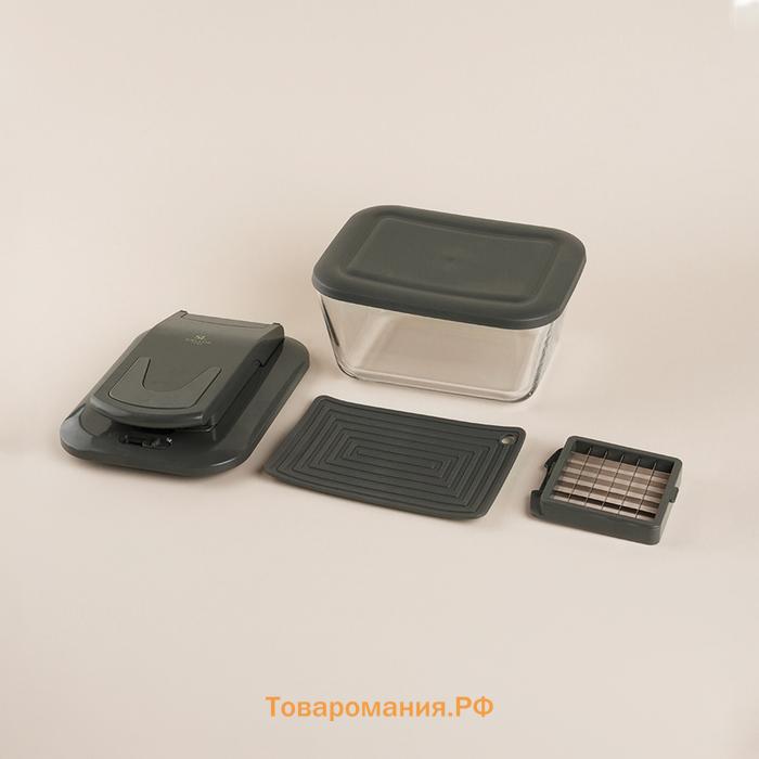 Овощерезка универсальная SL Home «Оливковая роща», 9 в 1, стекло, оливковая