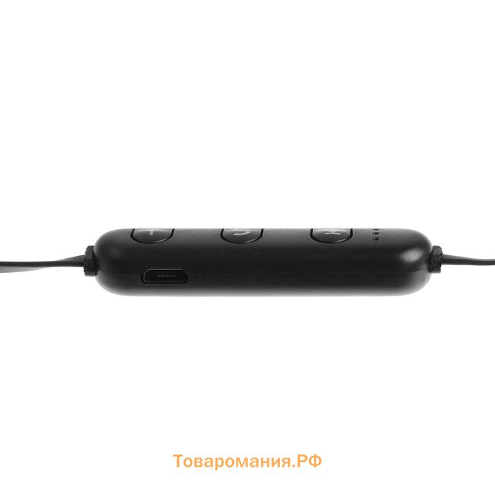 Наушники спортивные беспроводные, T11, вакуумные, Bluetooth 4.1, с микрофоном, 80 мАч, голубые