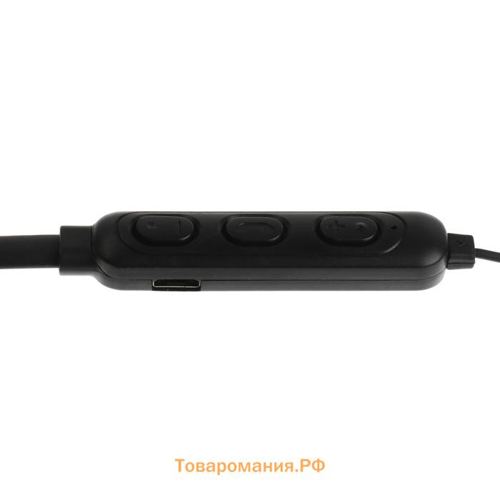Наушники спортивные беспроводные, M6, вкладыши, Bluetooth 4.2, с микрофоном, 200 мАч, чёрные