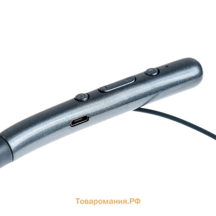 Наушники спортивные беспроводные, WI-H700, вакуумные, Bluetooth 4.2, с микрофоном, 100 мАч, синие