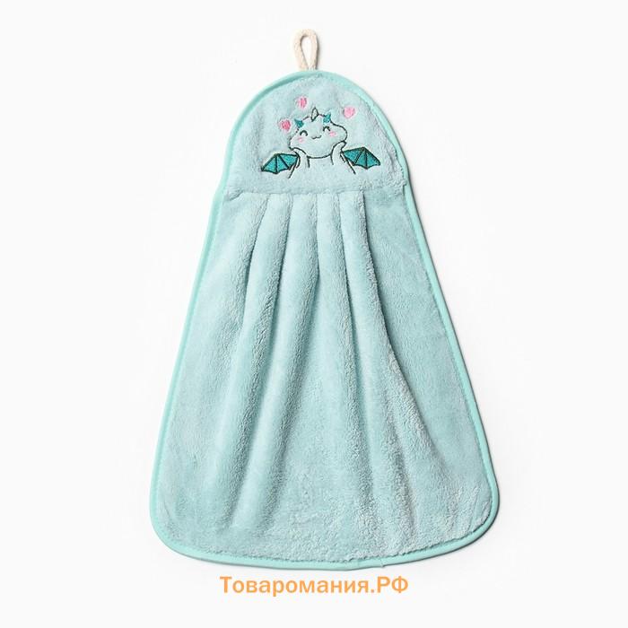 Салфетка декоративная  "Дракоша" 25х34 см, 280 г/м2, микрофибра, 100% п/э