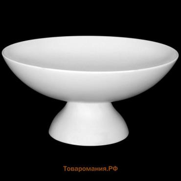 Ваза для фруктов Wilmax Olivia, 24×11.5 см, фарфор, белая