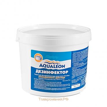 Медленный стабилизированный хлор Aqualeon комплексный таб. 200 гр., 5 кг