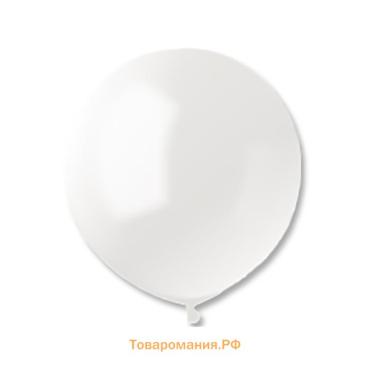 Шар воздушный латексный 18", пастель, набор 25 шт., белый