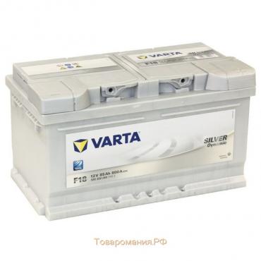 Аккумуляторная батарея Varta 85 Ач, обратная полярность Silver Dynamic 585 200 080, низкий