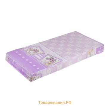 Матрас беспружинный САДКО Классик, размер120х60х11см, цвет МИКС, холлкон/кокос, бязь