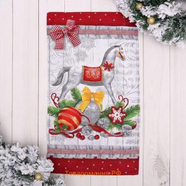 Полотенце кухонное «. Новогодние игрушки», 35×60 см, 160 г/м²